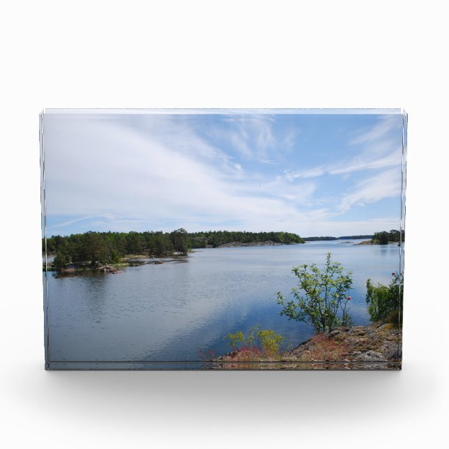 Schwedischer Fjord Fotoblock (Vorderseite)
