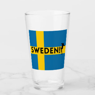 Schwedischer Fußball Glas