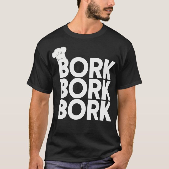 Schwedischer Koch Bork Bork Bork Funny Schwedische T-Shirt (Vorderseite)