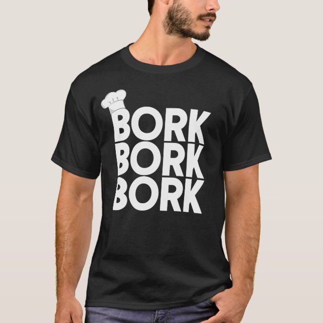 Schwedischer Koch Bork Bork Bork Funny Schwedische T-Shirt (Vorderseite)