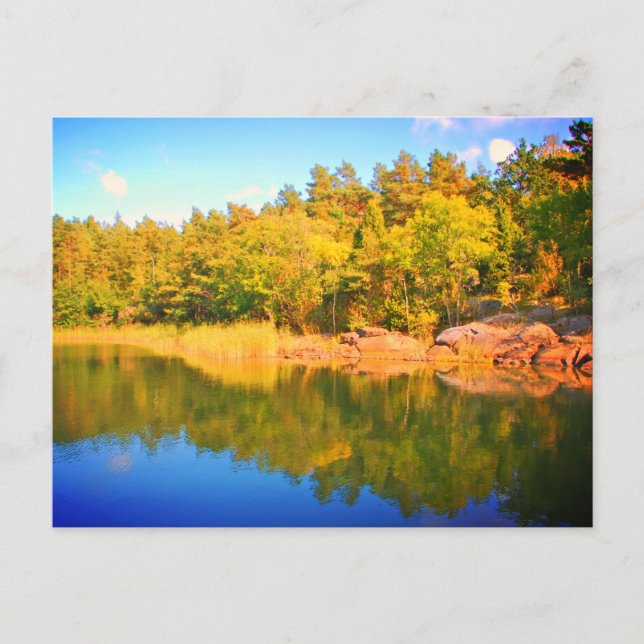 Schwedischer Landskap, Foto Postkarte (Vorderseite)