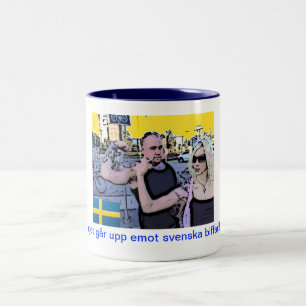 Schwedischer Power #2: Kaffee-Tasse (Fahrwerk) Zweifarbige Tasse