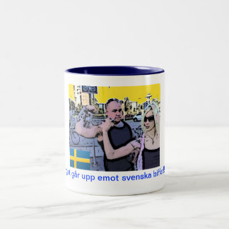 Schwedischer Power #2: Kaffee-Tasse (Fahrwerk) Zweifarbige Tasse