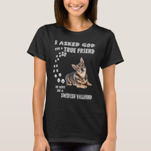 Schwedischer Rind Hund Mama Vater Kostüm Schwedisc T-Shirt