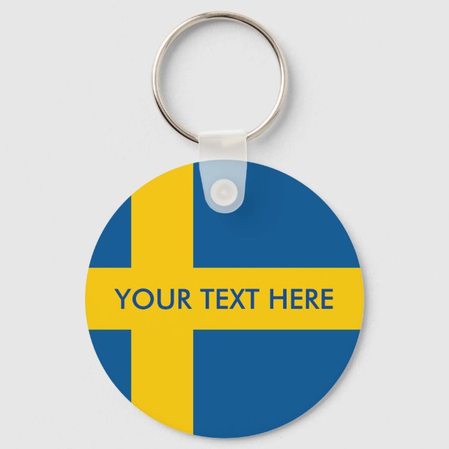 Schwedischer Schlüsselanhänger für den Rundknopf " (Vorderseite)