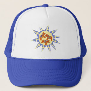 Schwedischer Sonnenburst-Hut Truckerkappe