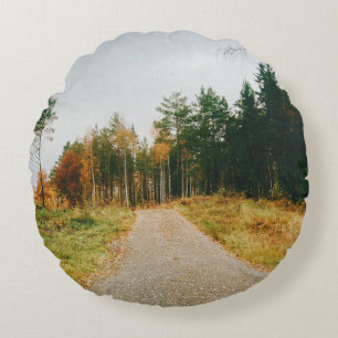 Schwedischer Urwald Rundes Kissen