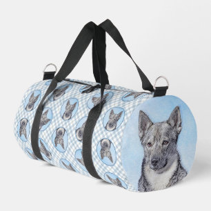 Schwedischer Vallhund Malerei Süße Original-Hunde- Duffle Bag