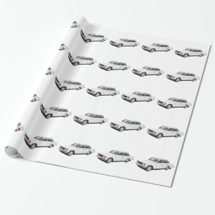 Schwedischer Wagen ab den frühen 70er Jahren (weiß Geschenkpapier