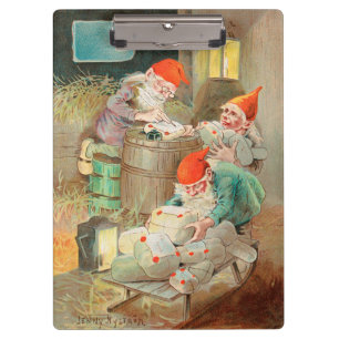 Schwedischer Weihnachtsmann (von Jenny Nyström) Klemmbrett