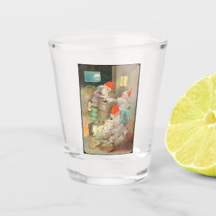 Schwedischer Weihnachtsmann (von Jenny Nyström) Schnapsglas