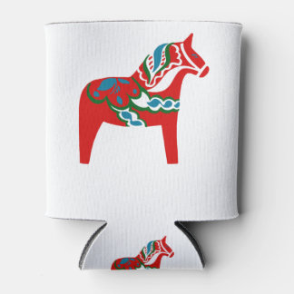 Schwedisches Dala Horse Dalecarlian Pferd Dosenkühler