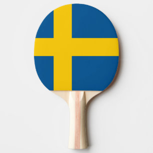 Schwedisches Flaggen-Klingeln pong Paddel für Tischtennis Schläger
