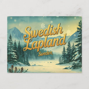 Schwedisches Lappland, das arktische Wunderland Postkarte