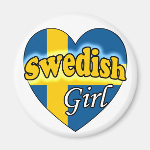 Schwedisches Mädchen Magnet
