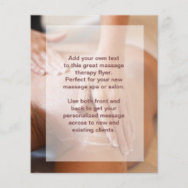 Schwedisches Massage-Foto Flyer