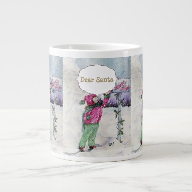 SCHWEET SANTA CLAUSE LETTER Jumbo-Tasse (Vorderseite)