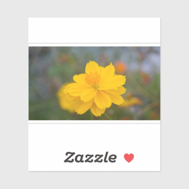 Schwefelkosmos 01 aufkleber (Blatt)