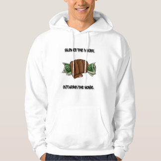 Schweige den Zweifel. Arbeiten Sie das Geräusch au Hoodie