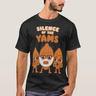 Schweigen der Yams Film Wortspiel kawaii Stil Hall T-Shirt