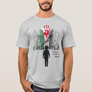 Schweigen ist Kollateralschaden – Palästina-Solida T-Shirt