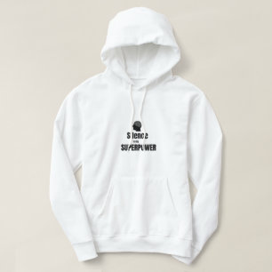 Schweigen ist mein Superkraft T-Shirt Hoodie