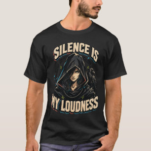 Schweigen ist meine Lautstärke Gothic Raven T-Shir T-Shirt