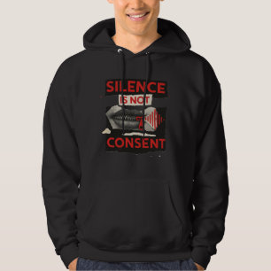 Schweigen Ist Nicht Zustimmung Awareness-Shirt Hoodie