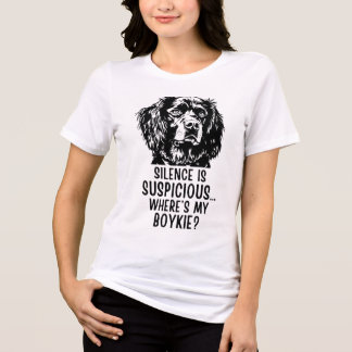 Schweigen ist verdächtig… Wo ist mein Boykie? - Lu Tri-Blend Shirt