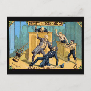 Schweigen vor Gericht Postkarte