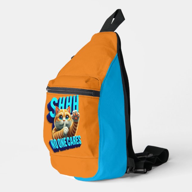 Schweigsame Flüstern eines Desinteresses, der niem Crossbody Bag (Rechte Ecke)