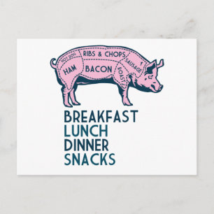 Schwein, alles gut! postkarte