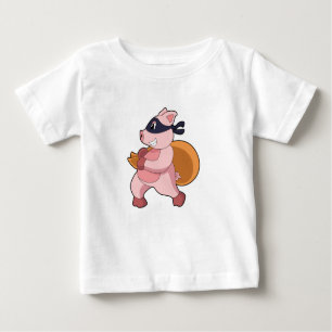 Schwein als Runner Baby T-shirt