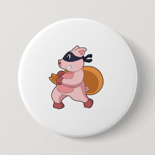 Schwein als Runner Button