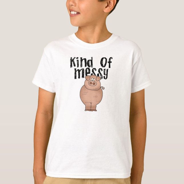 Schwein-Art der unordentlichen T-Shirts und der (Vorderseite)