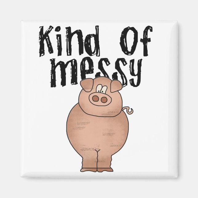 Schwein-Art der unordentlichen T-Shirts und der Magnet (Vorne)