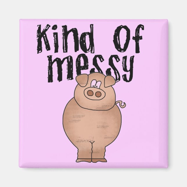 Schwein-Art der unordentlichen T-Shirts und der Magnet (Vorne)