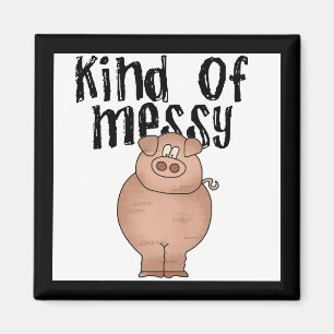 Schwein-Art der unordentlichen T-Shirts und der Magnet
