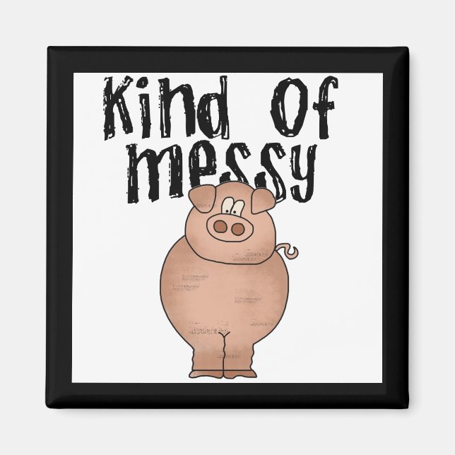 Schwein-Art der unordentlichen T-Shirts und der Magnet (Vorne)