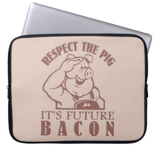 SCHWEIN AUF BACON - individueller Farb-Laptop-Ärme Laptopschutzhülle