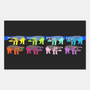 Schwein Chinesisches Neujahr 2019 Pop Rechteckige Rechteckiger Aufkleber