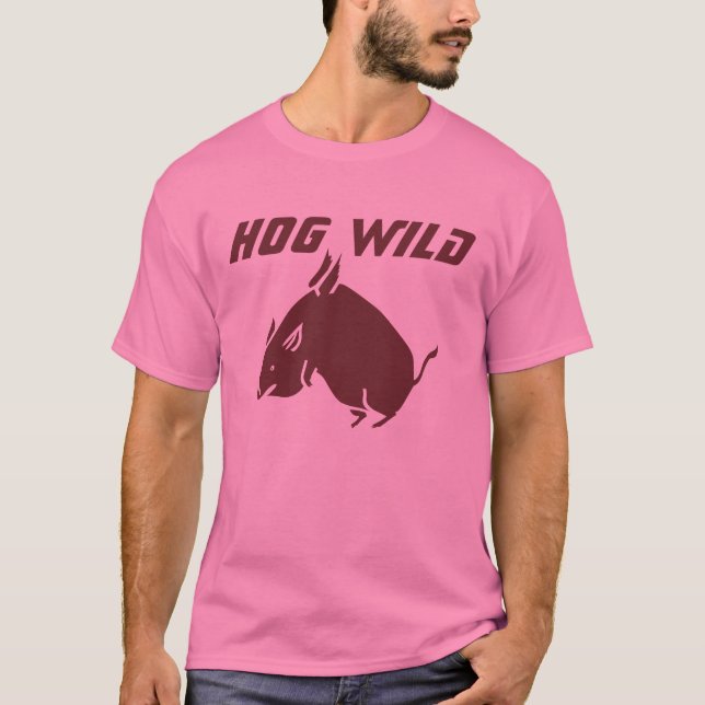 SCHWEIN die Mode-T - Shirt WILDER Männer - Rosa (Vorderseite)