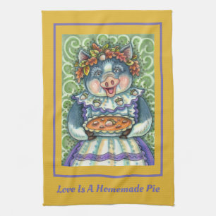 SCHWEIN & EICHELN PASTETE, ERNTEDANK MIT LIEBE GEM GESCHIRRTUCH