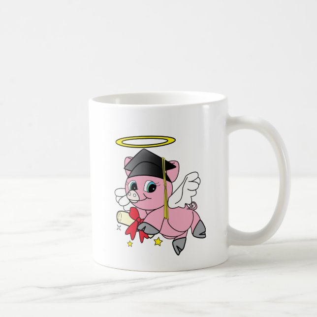 Schwein-Engels-Abschluss Kaffeetasse (Rechts)
