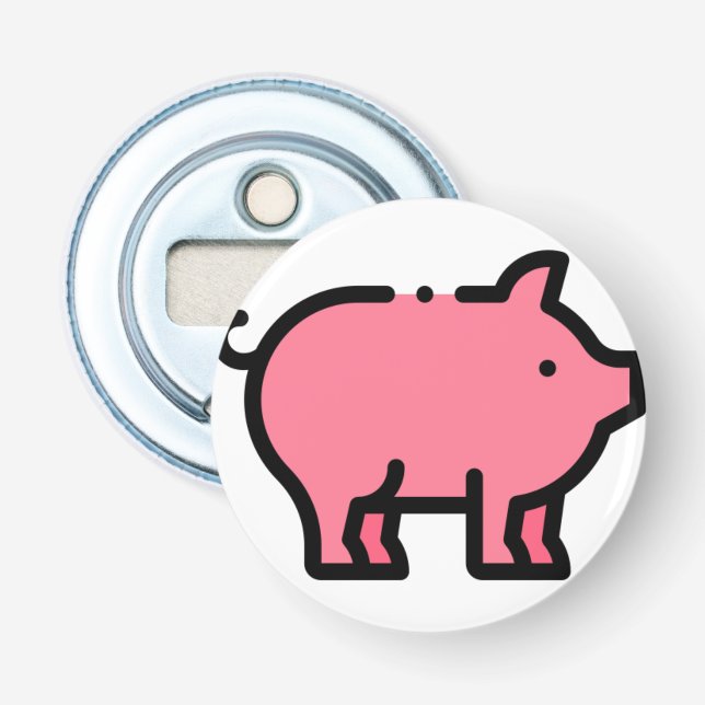 Schwein Flaschenöffner (Vorderseite)