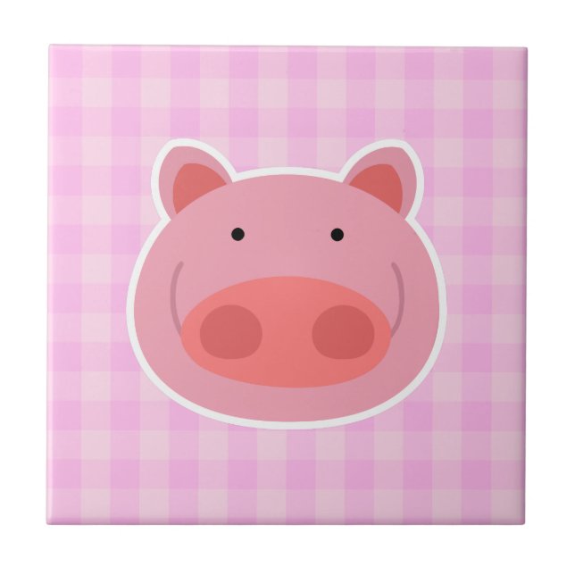 Schwein Fliese (Vorderseite)