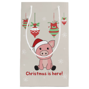 Schwein Frohe Weihnachtstiere Schweine Kleine Gesc Geschenktüte