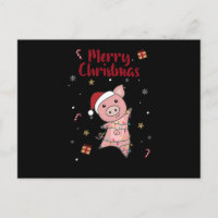 Schwein Frohe Weihnachtstiere Schweine