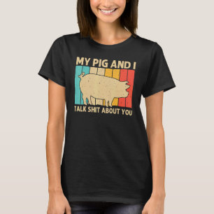 Schwein für Männer Bauer Schweine T-Shirt