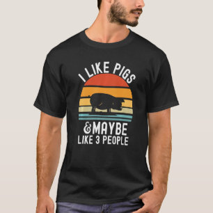 Schwein für Männer Schwein Rosa Schwein Schweine S T-Shirt